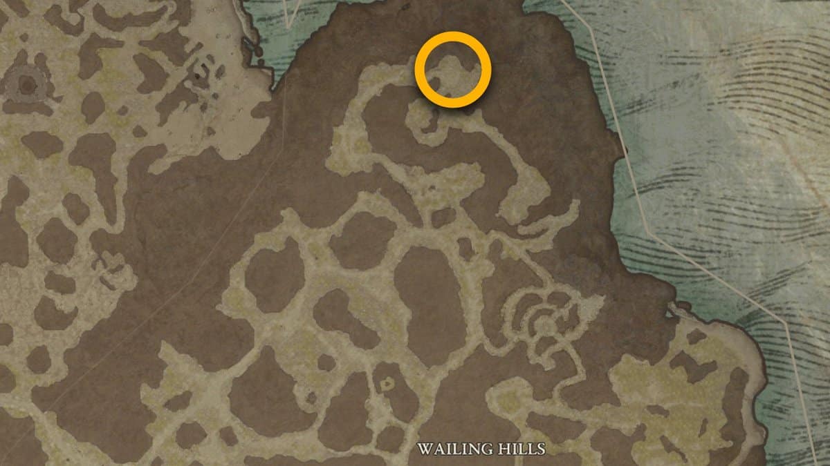 Airidah map location in Diablo 4