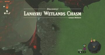 Zelda Tears of the Kingdom Lanayru Wetlands Chasm