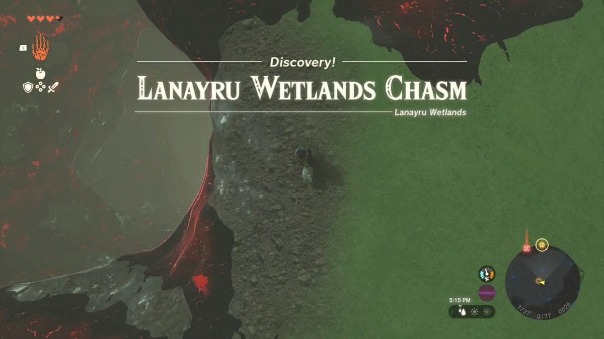 Zelda Tears of the Kingdom Lanayru Wetlands Chasm