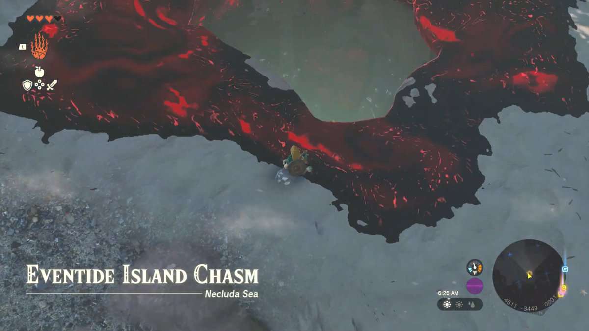 Zelda Tears of the Kingdom Eventide Island Chasm