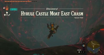 How To Get To Hyrule Castle Moat East Chasm In Zelda: TotK