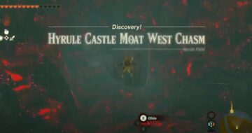 How To Get To Hyrule Castle Moat West Chasm In Zelda: TotK