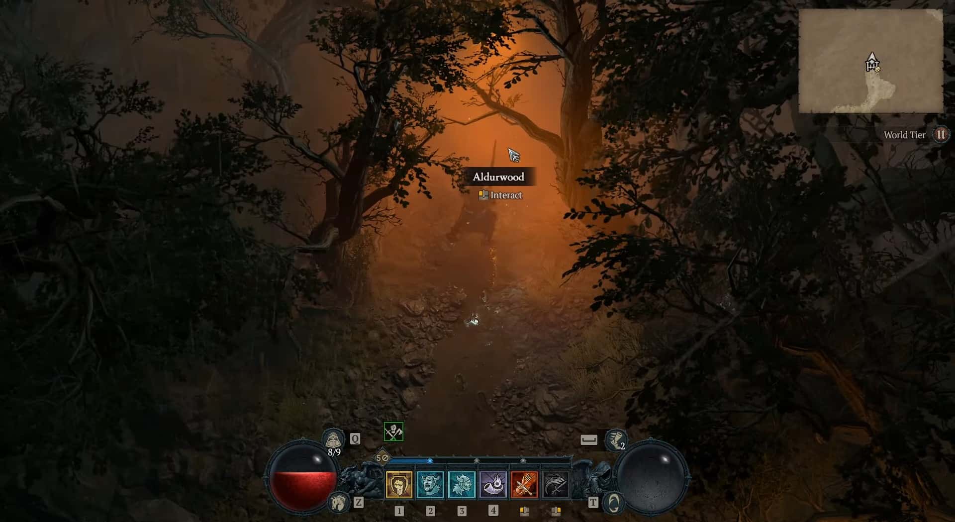 Aldurwood dungeon in Diablo 4