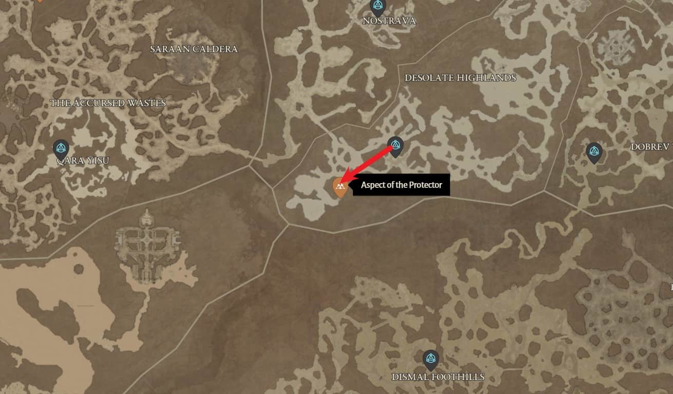 Aspect of the Protector Location in Diablo 4