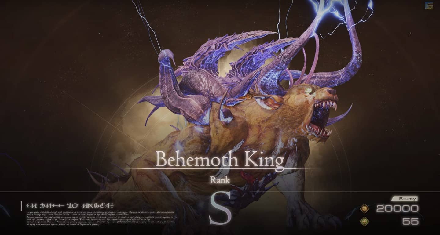 Behemoth King in Final Fantasy 16
