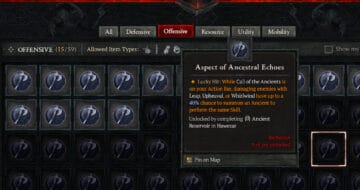 Diablo 4 Aspect of Ancestral Echoes