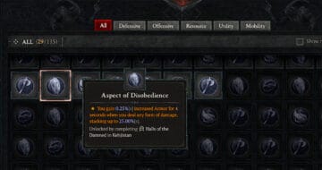 Diablo 4 Aspect of Disobedience