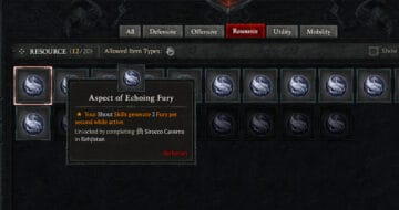 Diablo 4 Aspect of Echoing Fury