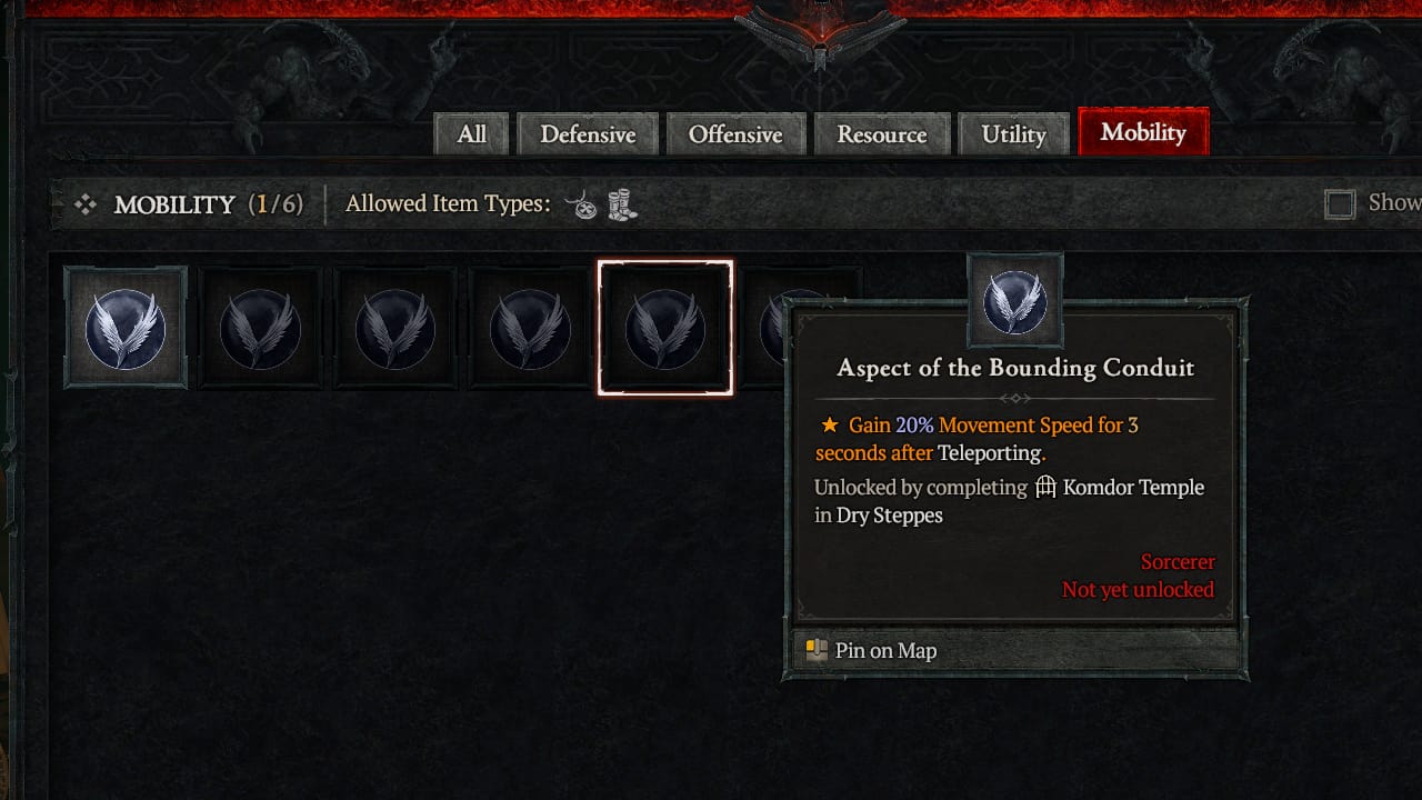 Diablo 4 Aspect of the Bounding Conduit
