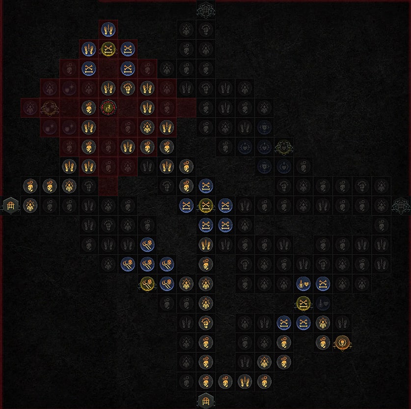 How your second Paragon Board should look like for a Bone Spear Necromancer build in Diablo 4.