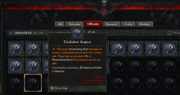 Diablo 4 Trickshot Aspect