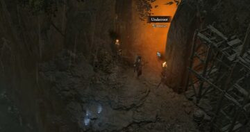 The dungeon entrance of Underroot in Diablo 4.