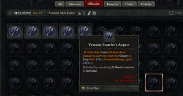 Diablo 4 Veteran Brawler's Aspect