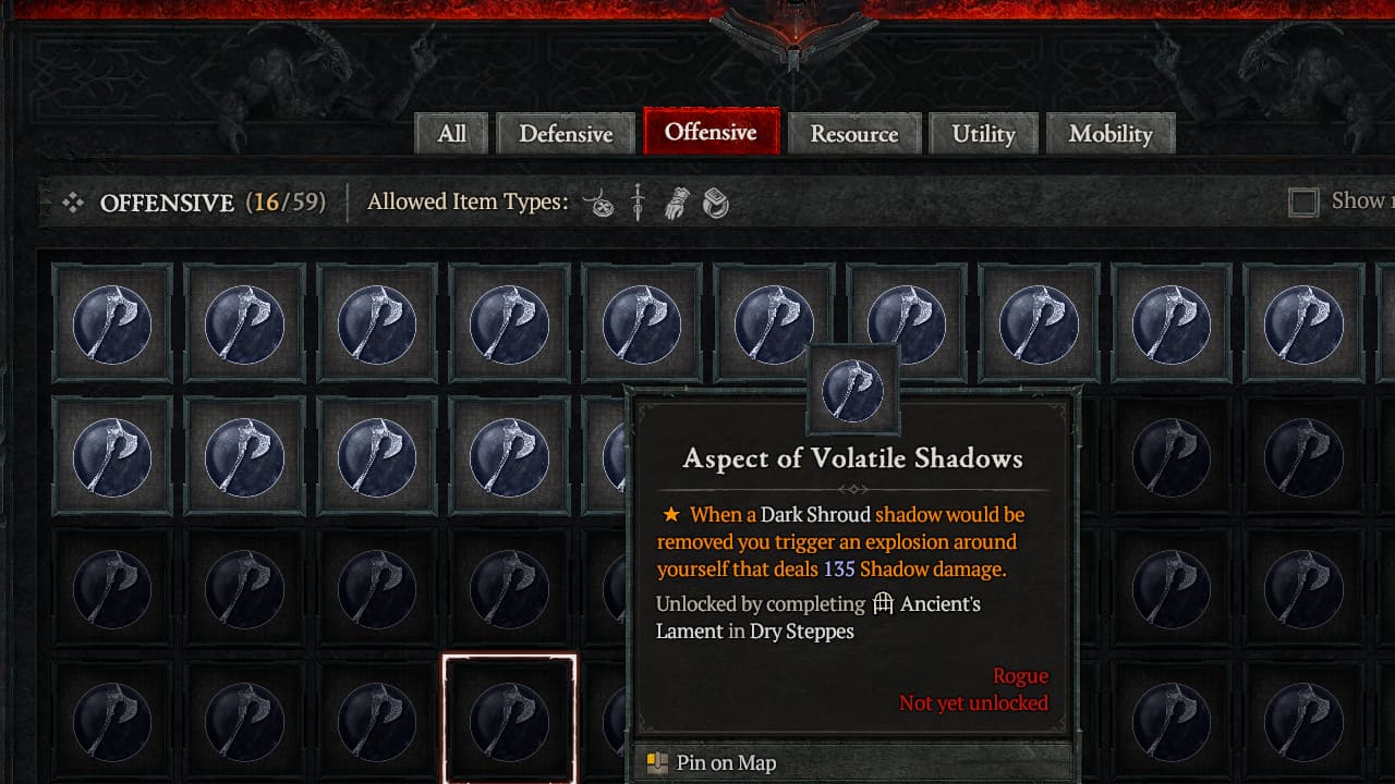 Diablo 4 Volatile Shadows