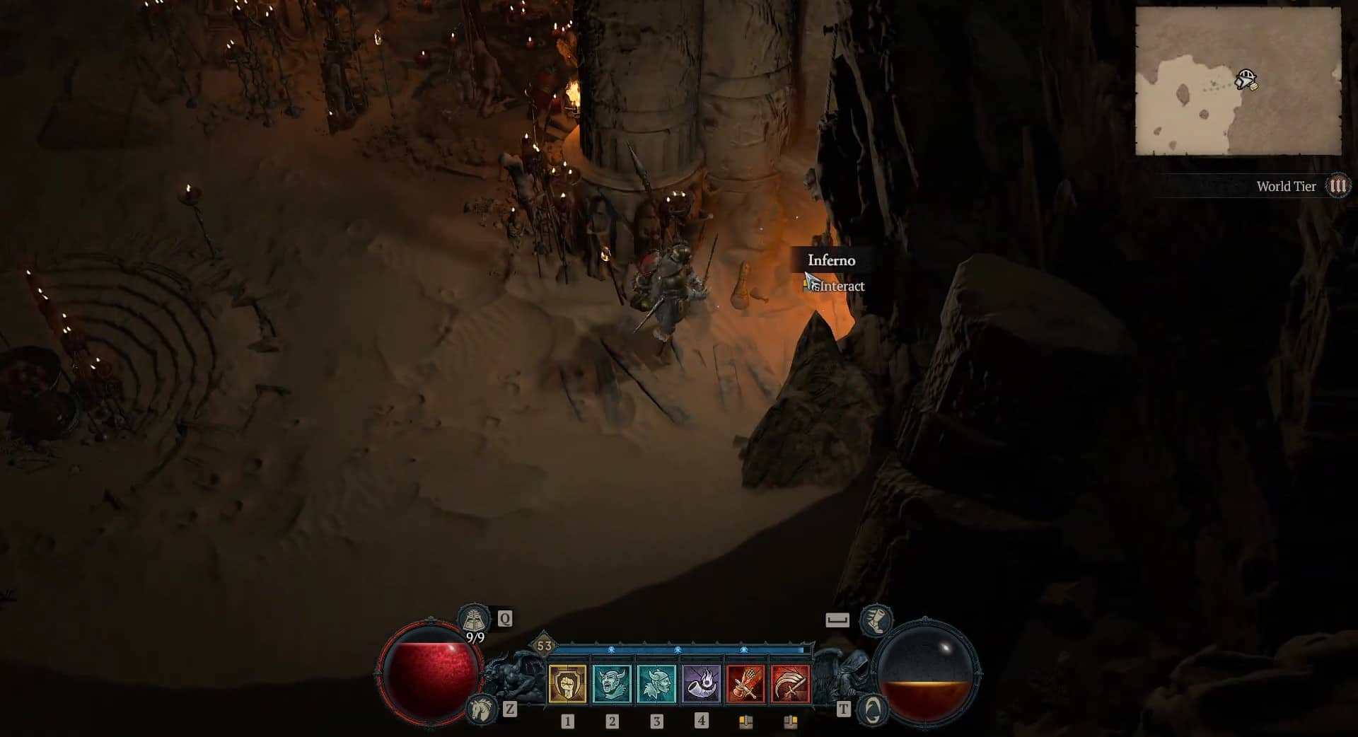 Inferno dungeon in Diablo 4