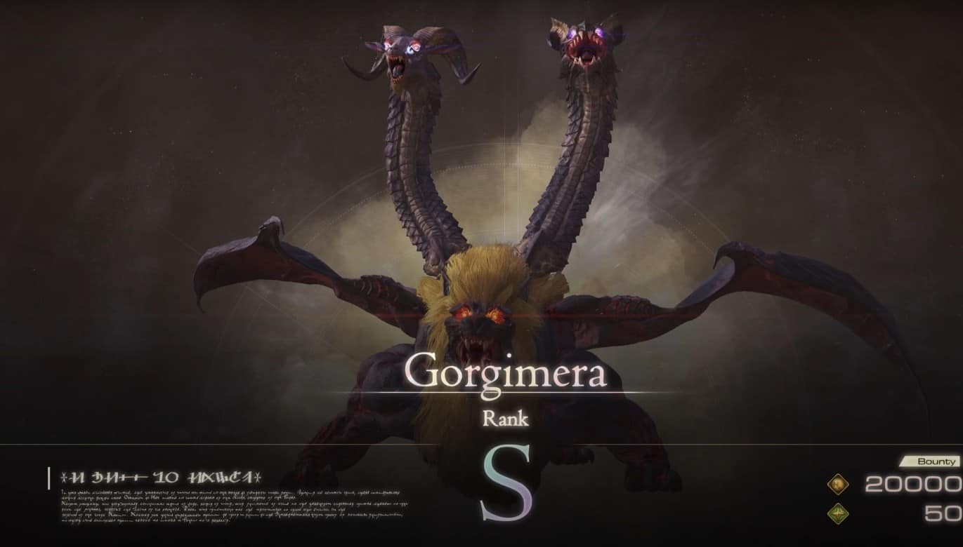 The Tricephalic Terror Gorgimera in Final Fantasy 16