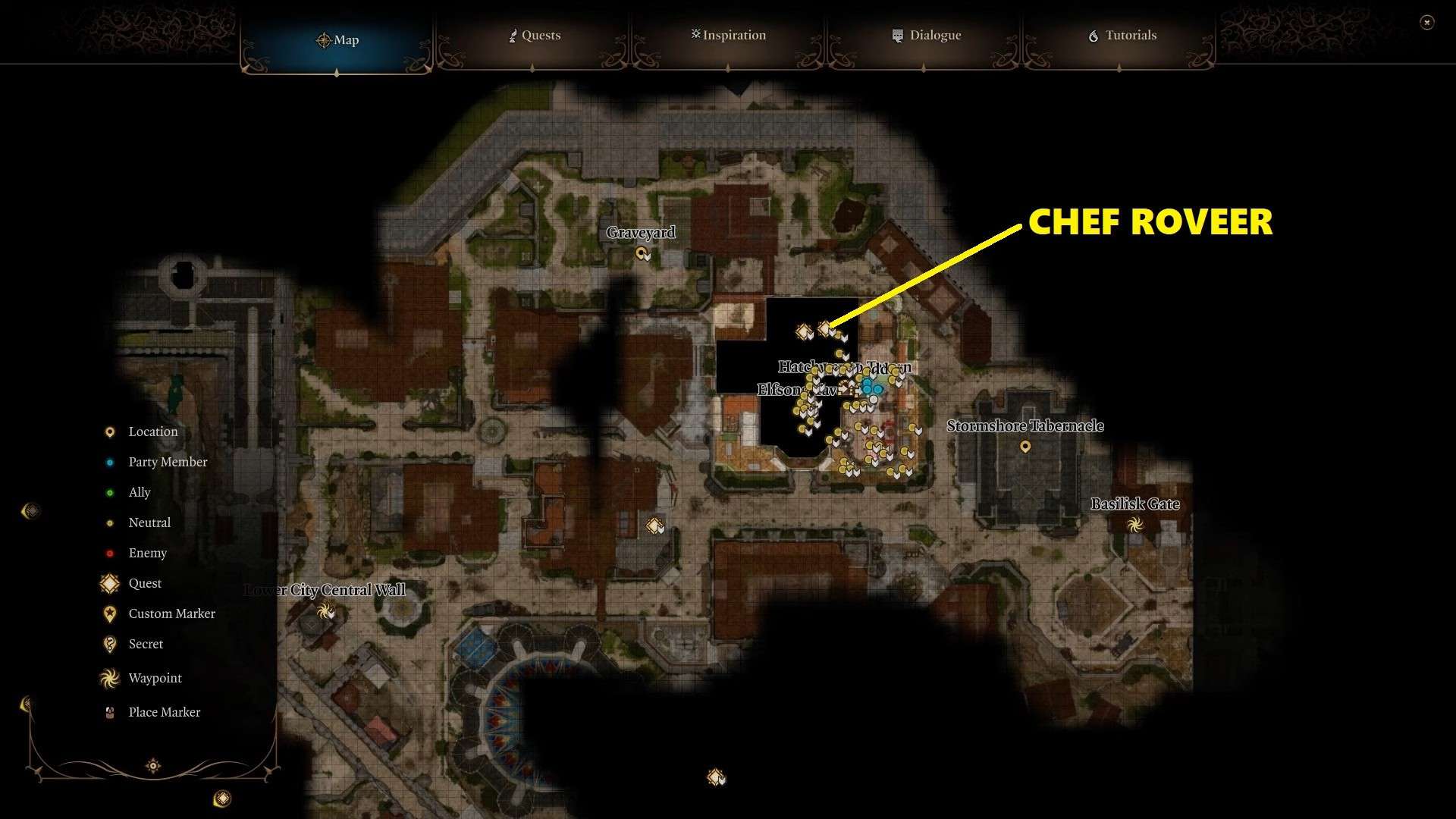 BG3 Chef Roveer Location Investigate the Murders