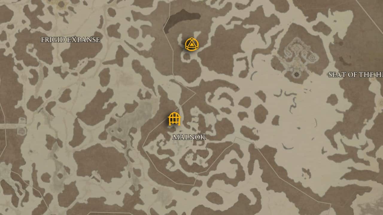The map location of Anica's Claim and how to get there. 