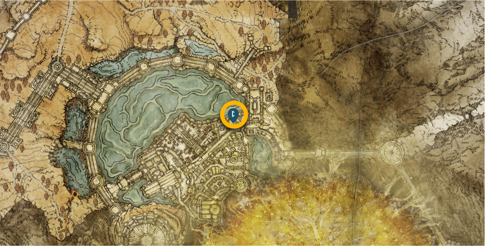 Hero's Runes 5 location in Subterranean Shunning Grounds in Elden Ring 