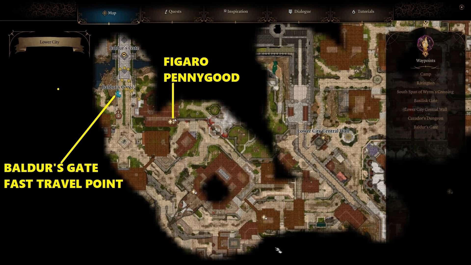 BG3 Figaro Pennygood Location Investigate the Murders