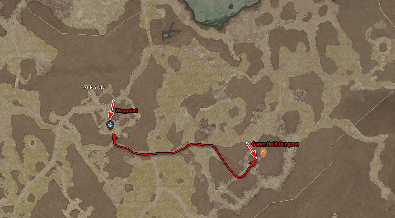 Garan Hold Dungeon location and journey in Elden Ring