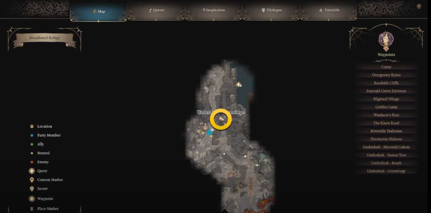 Grymforge Infernal Iron location in BG3
