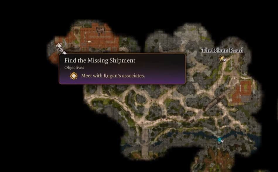 BG3 The Missing Shipment Location Map