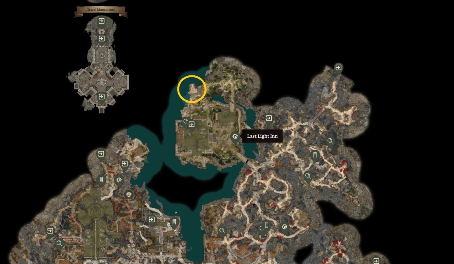 Thaniel's portal location in Baldur's Gate 3