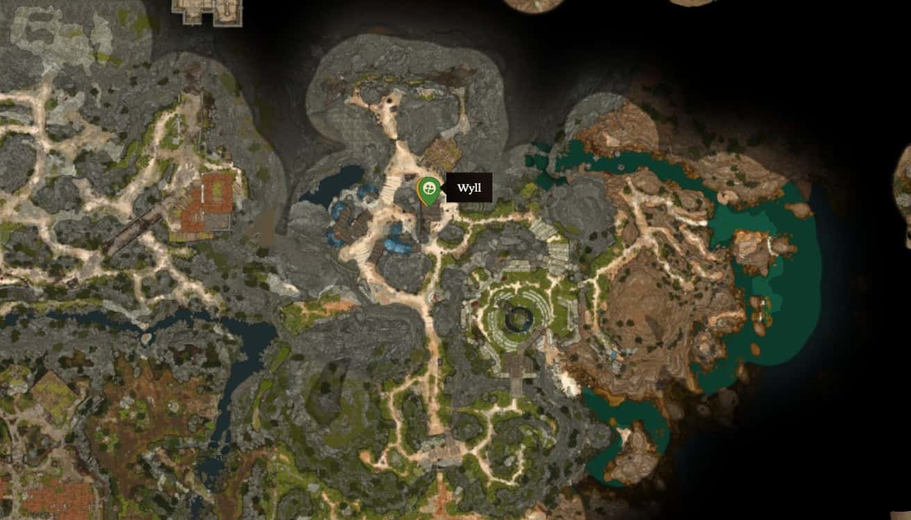 Wyll location in Baldur's Gate 3