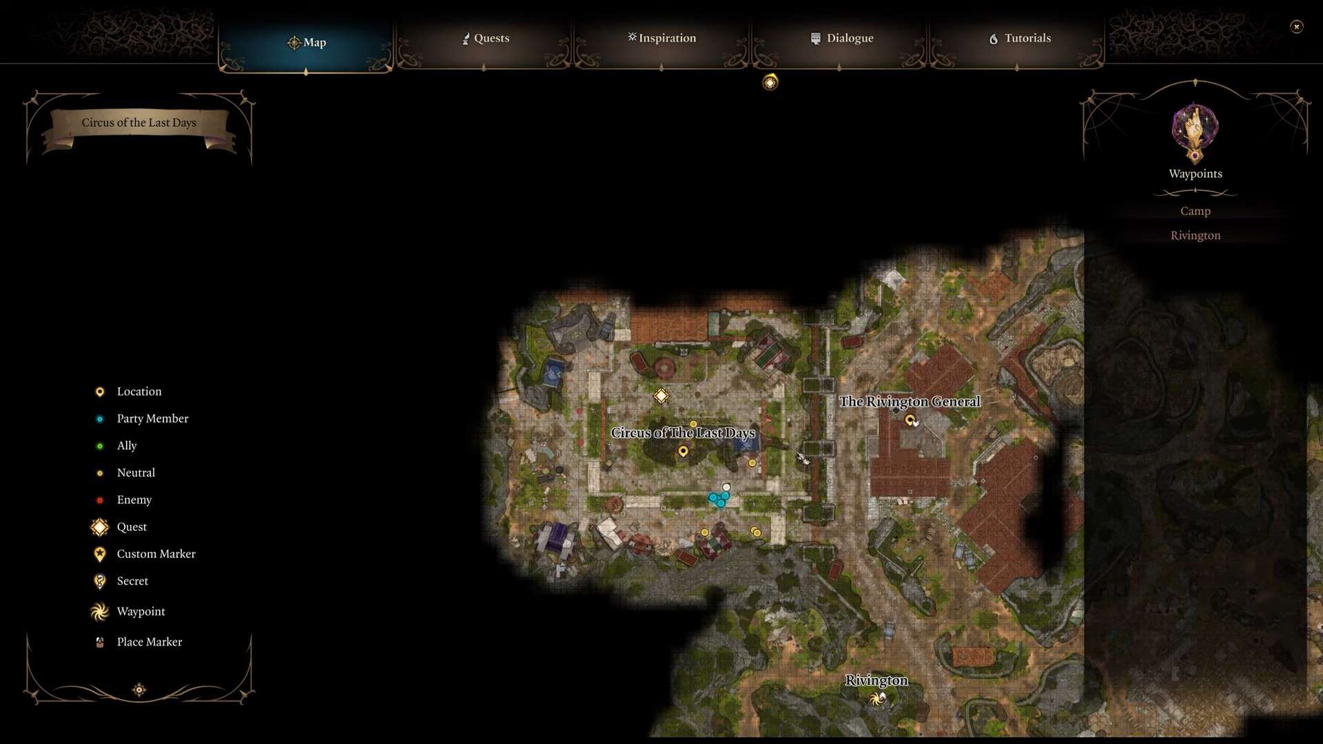 Baldur's Gate 3 Akabi's game location