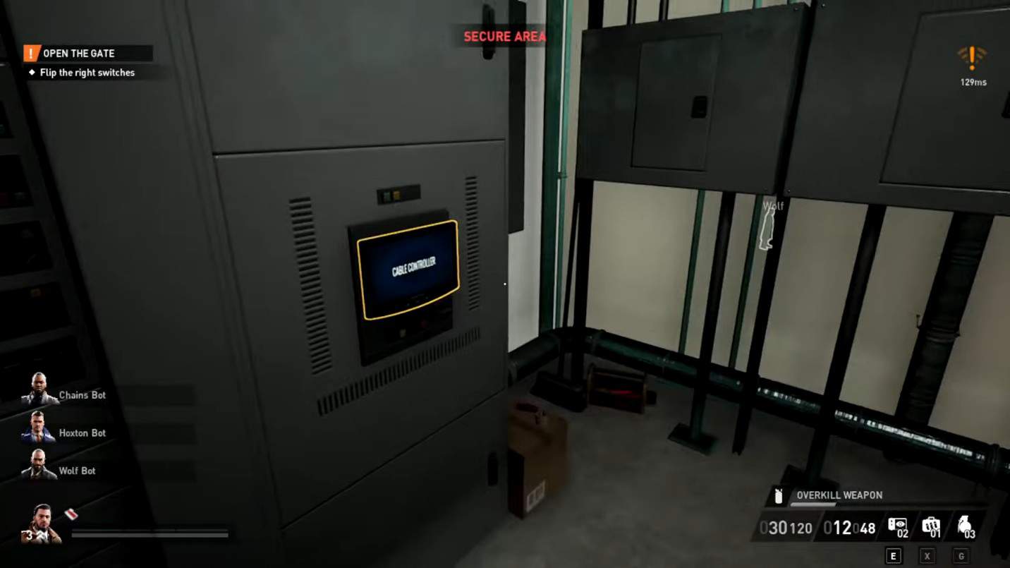 Cable controller in Payday 3 No rest for Wicked