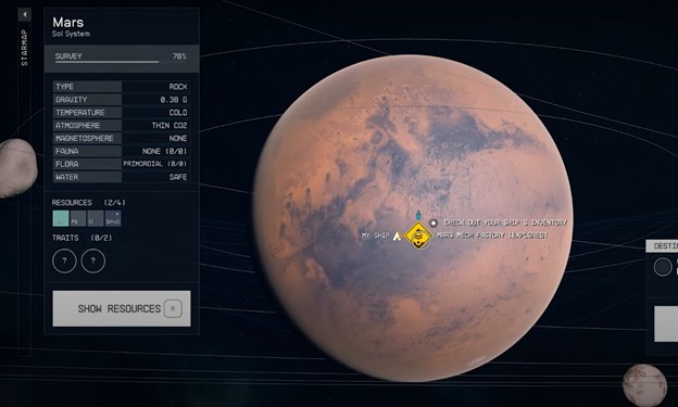 Starfield Mars Survey Guide
