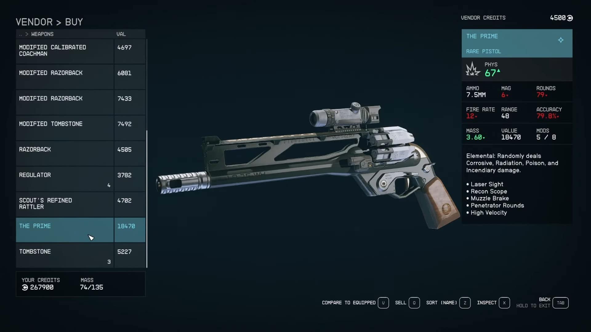 starfield unique weapons