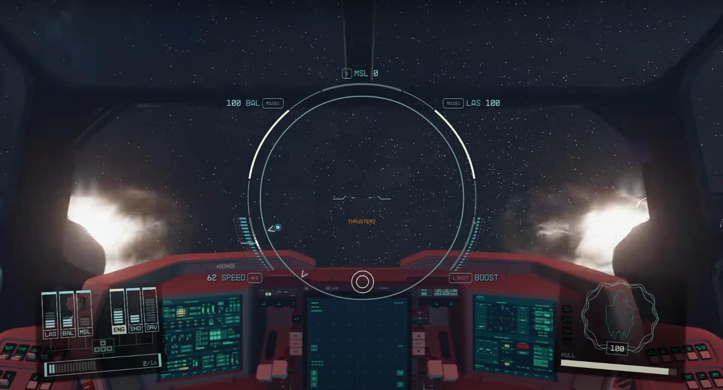 Thrusters on Ship in Starfield