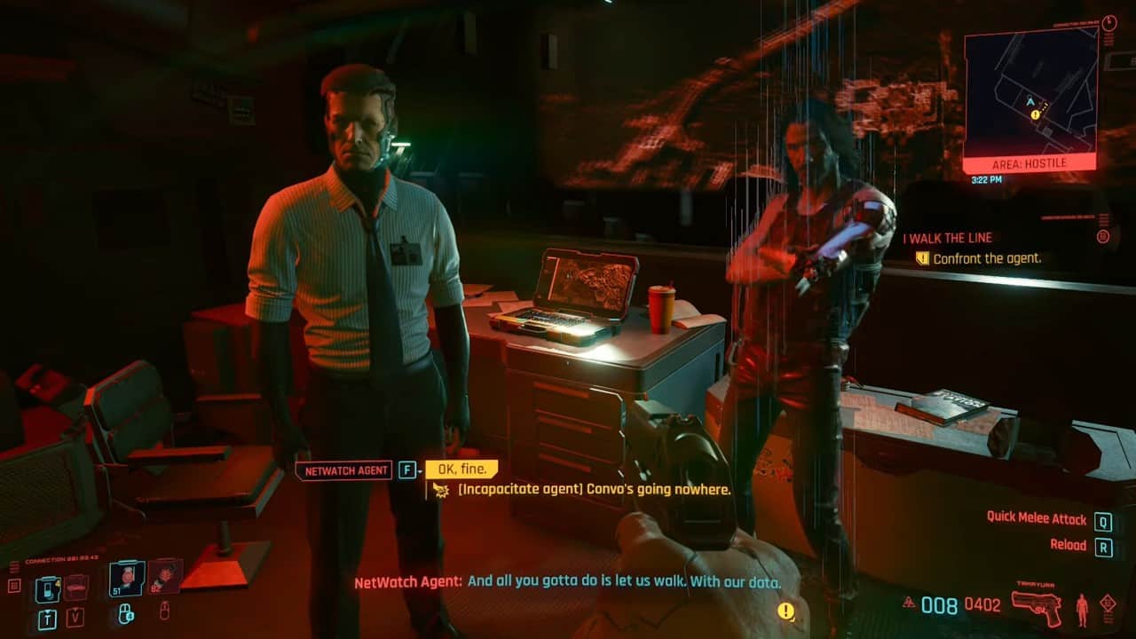 side with the netwatch in cyberpunk 2077