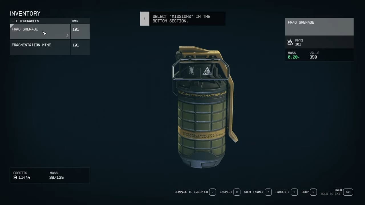 How to Use Grenades in Starfield 