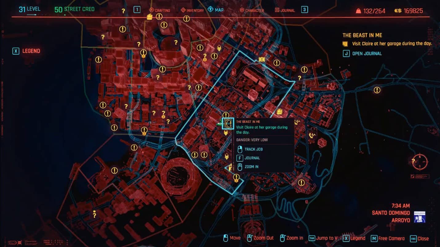 Claire location in Cyberpunk 2077