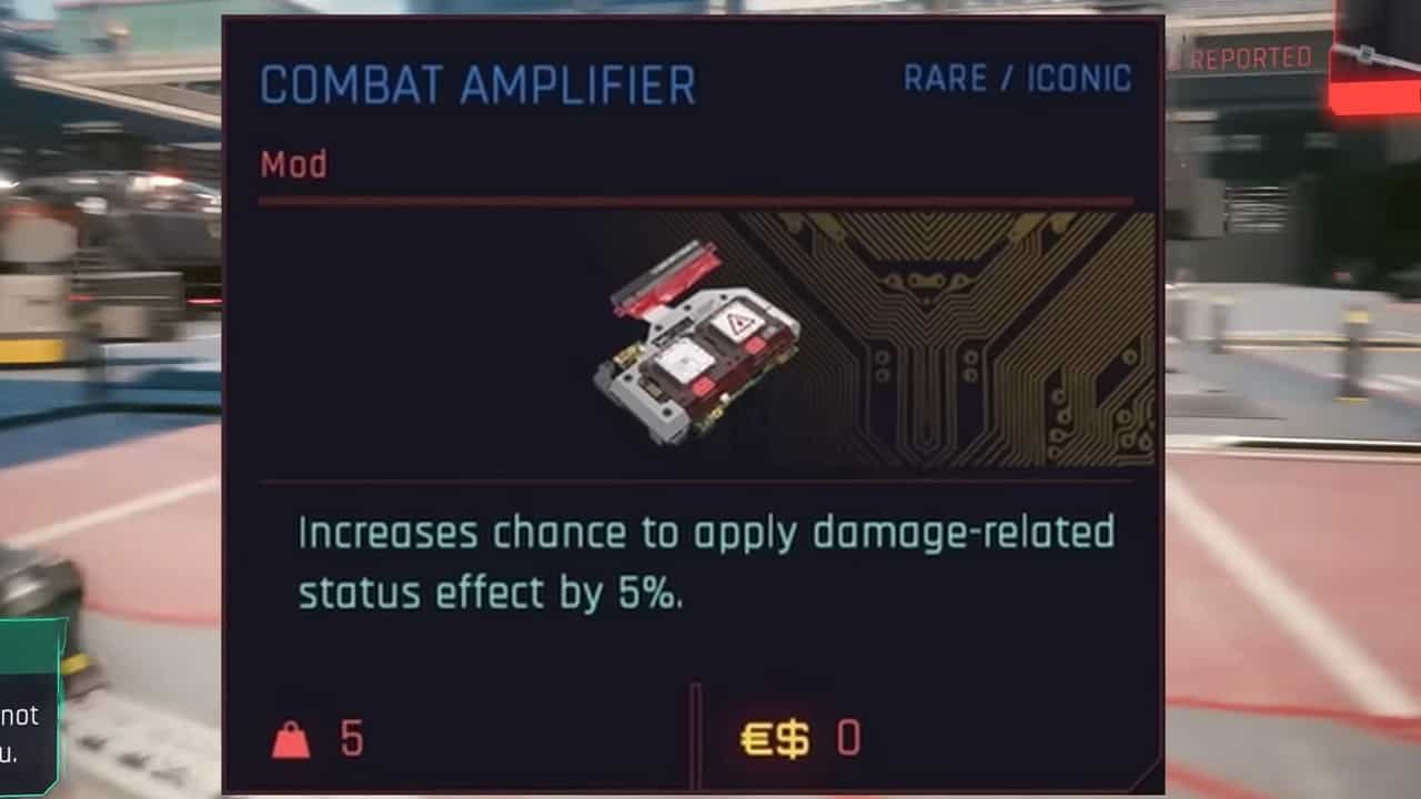 Make no mistake. The Combat Amplifier is the best weapon mod in Cyberpunk 2077.