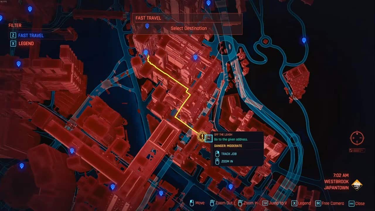 The location of the club where Kerry wants to meet in Cyberpunk 2077.