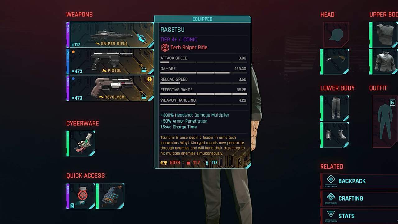 Phantom Liberty features new weapons that are excellent for a Stealth Assassin build in Cyberpunk 2077.