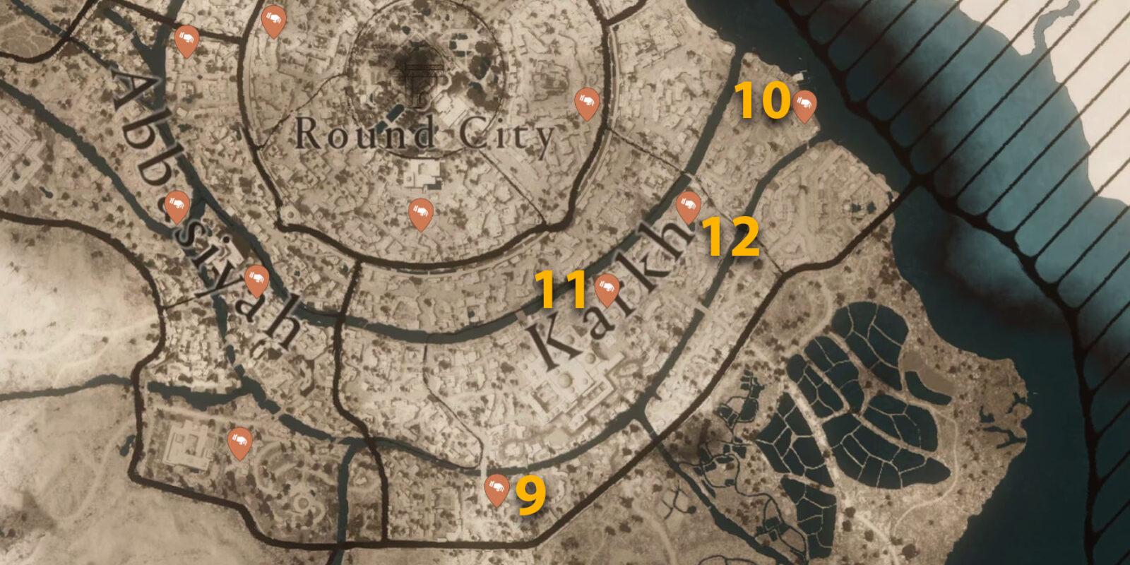 Karkh Dervis' Artifacts locations