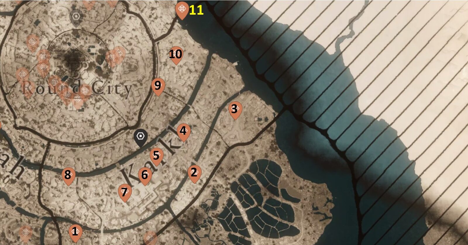 Karkh Historical Site locations in AC Mirage