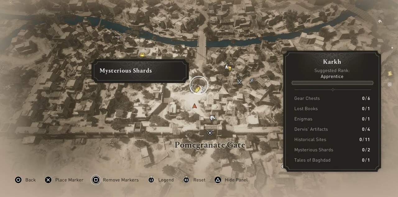 Karkh Mysterious Shard #2 location in AC Mirage