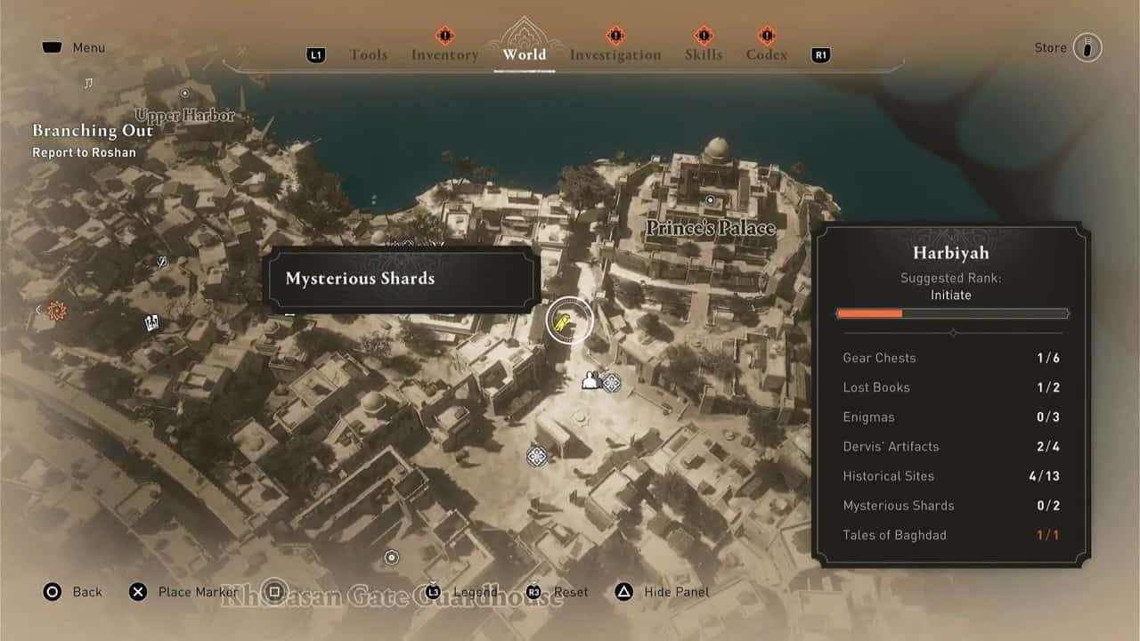 Mysterious Shard #2 location in AC Mirage