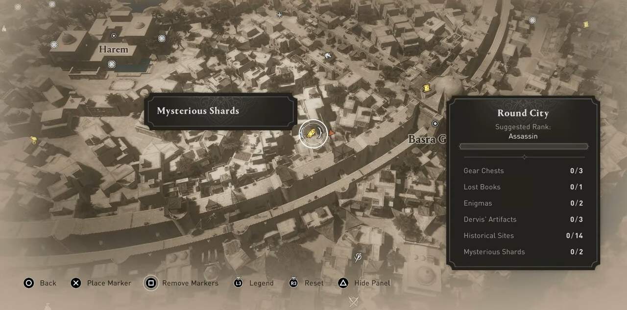 Round City Mysterious Shard #1 location in AC Mirage