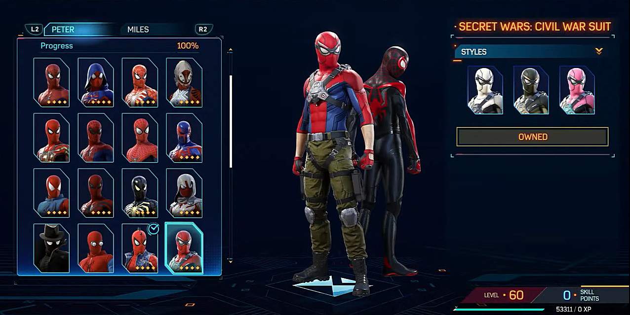 Secret Wars: Civil War spiderman 2 Suit
