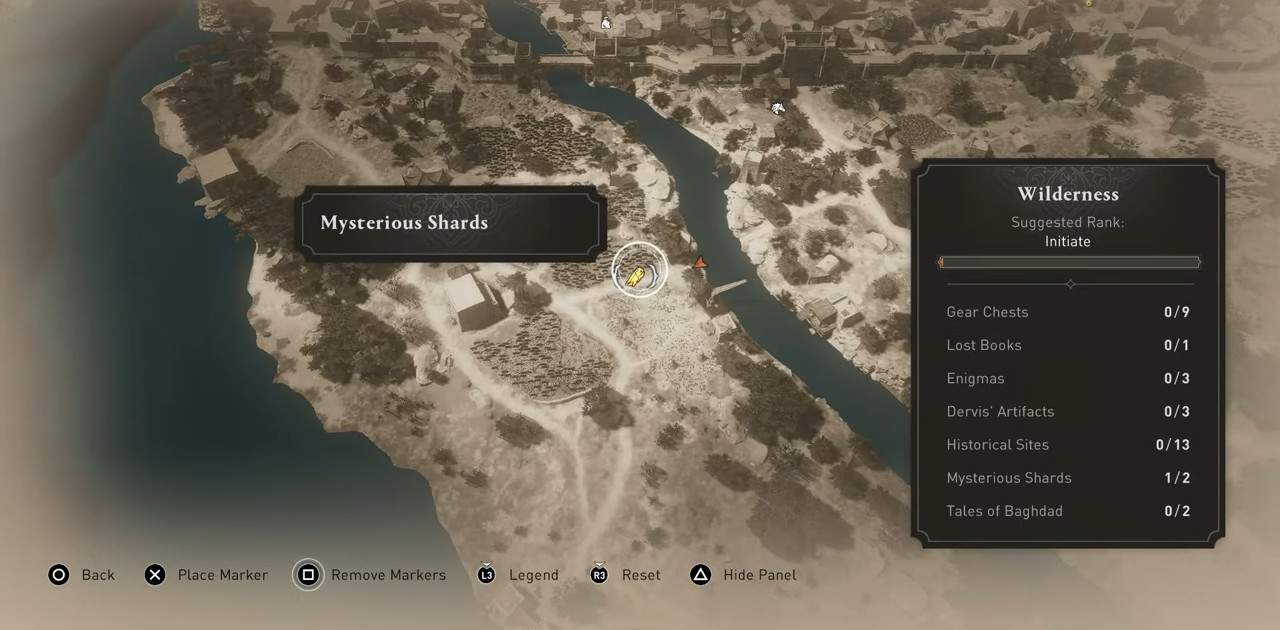 Wilderness Mysterious Shard #1 location in AC Mirage