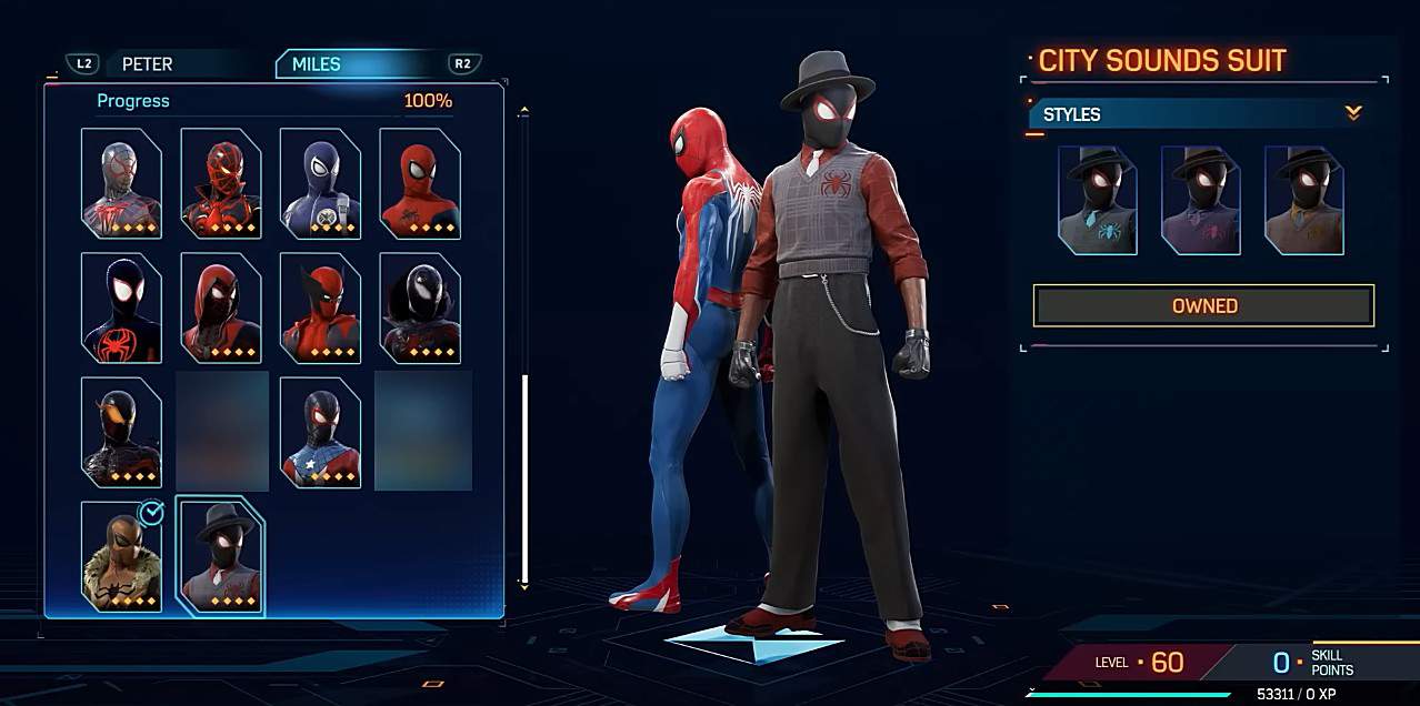 City Sounds spiderman 2 Suit