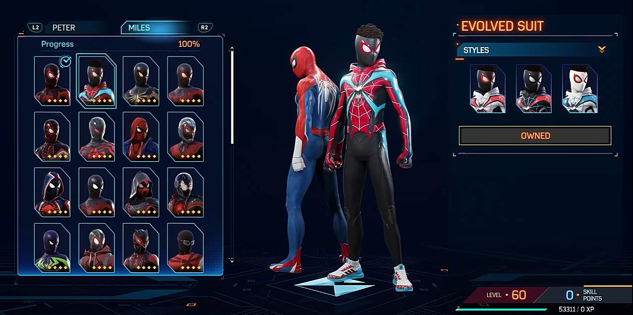 Evolved spiderman 2 Suit