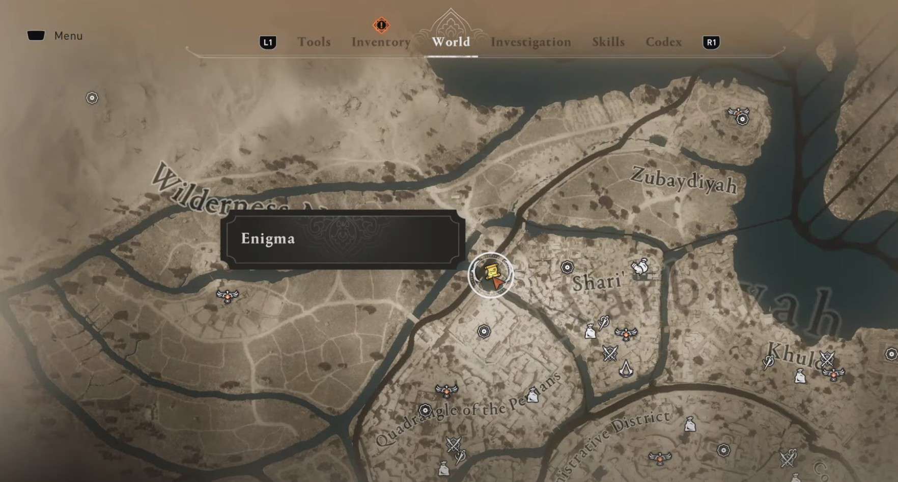 Assassin's Creed Mirage Find What I Stole Enigma Location